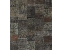 Vintage Patchwork orientalisk matta 206 x 258 cm