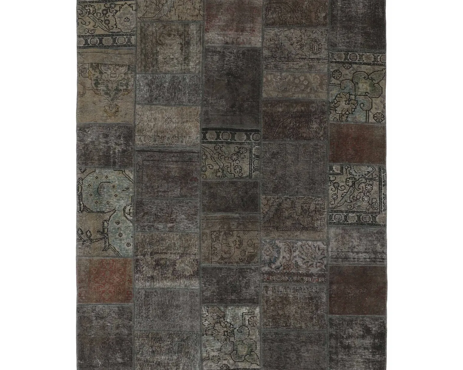 Vintage Patchwork orientalisk matta 206 x 258 cm