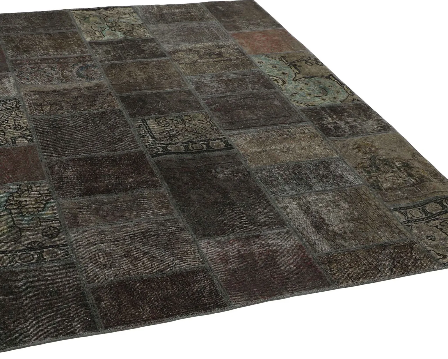 Vintage Patchwork orientalisk matta 206 x 258 cm