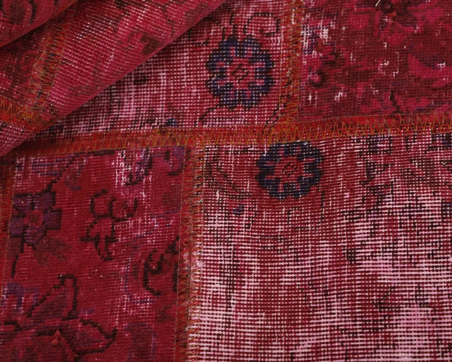Vintage Patchwork orientalisk matta 139 x 203 cm