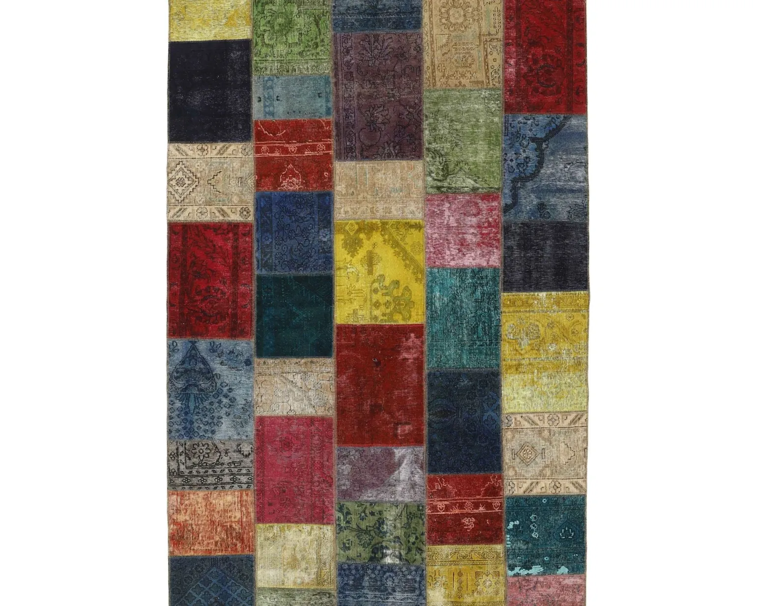Vintage Patchwork orientalisk matta 201 x 305 cm