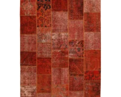 Vintage Patchwork orientalisk matta 202 x 251 cm
