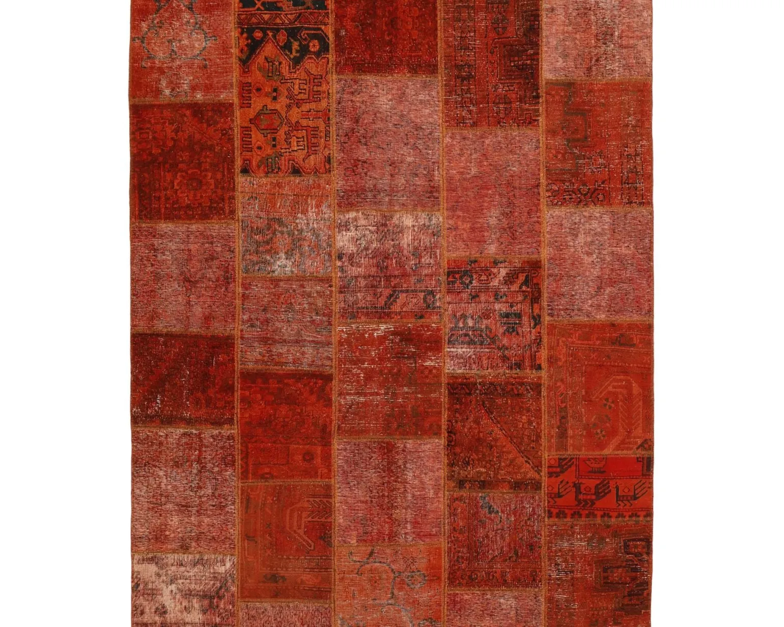 Vintage Patchwork orientalisk matta 202 x 251 cm