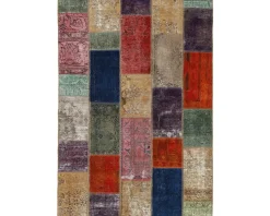 Vintage Patchwork orientalisk matta 143 x 206 cm