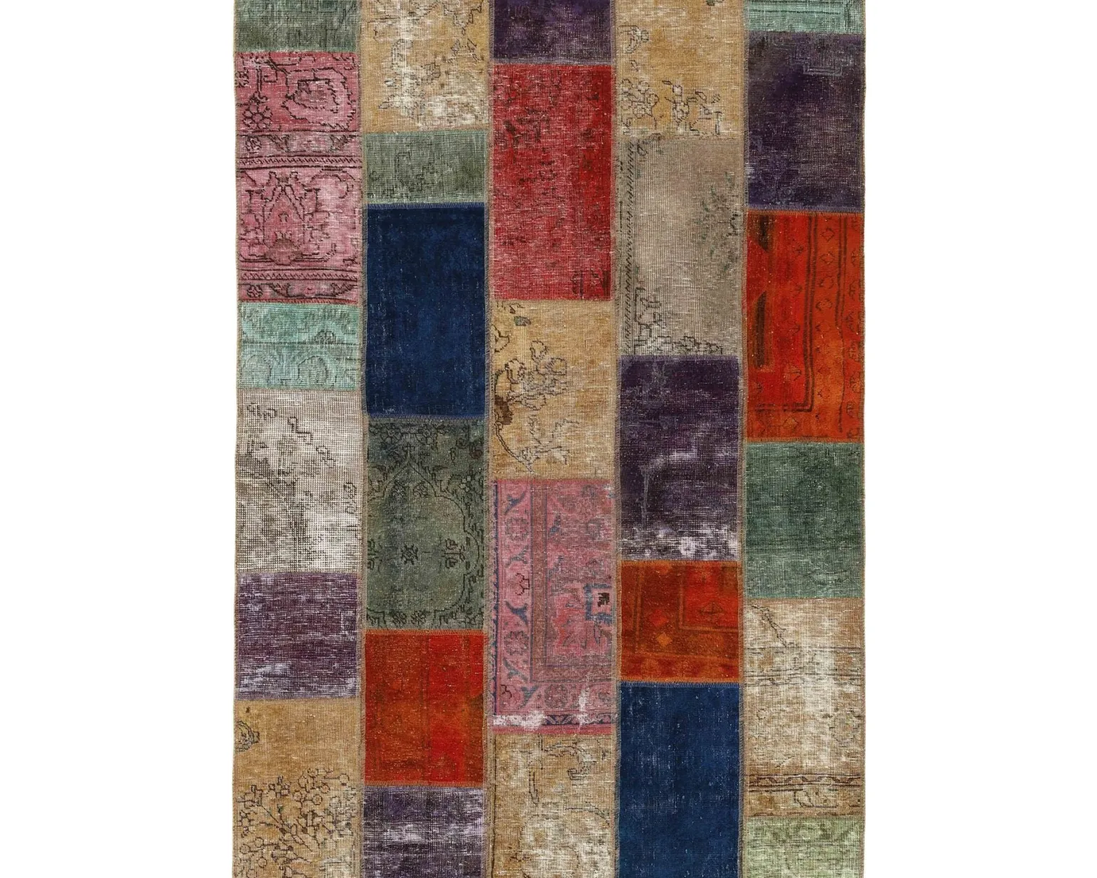 Vintage Patchwork orientalisk matta 143 x 206 cm