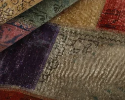 Vintage Patchwork orientalisk matta 143 x 206 cm