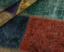 Vintage Patchwork orientalisk matta 141 x 207 cm