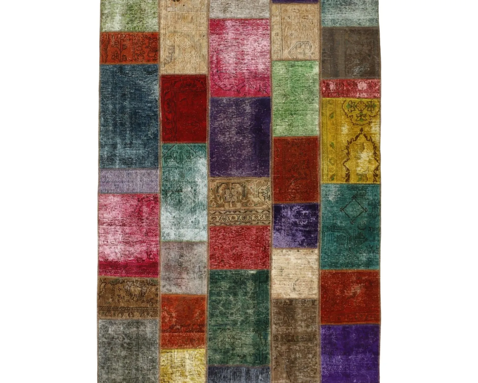 Vintage Patchwork orientalisk matta 169 x 238 cm
