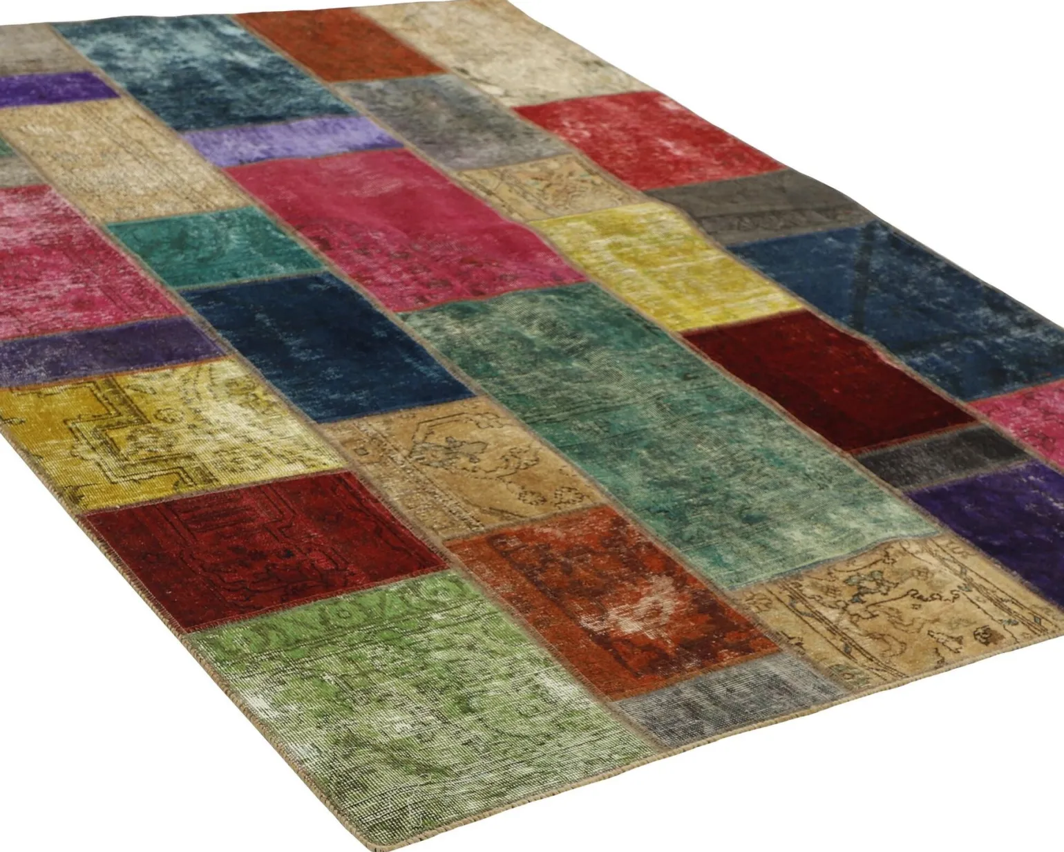 Vintage Patchwork orientalisk matta 171 x 233 cm