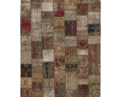 Vintage Patchwork orientalisk matta 249 x 310 cm