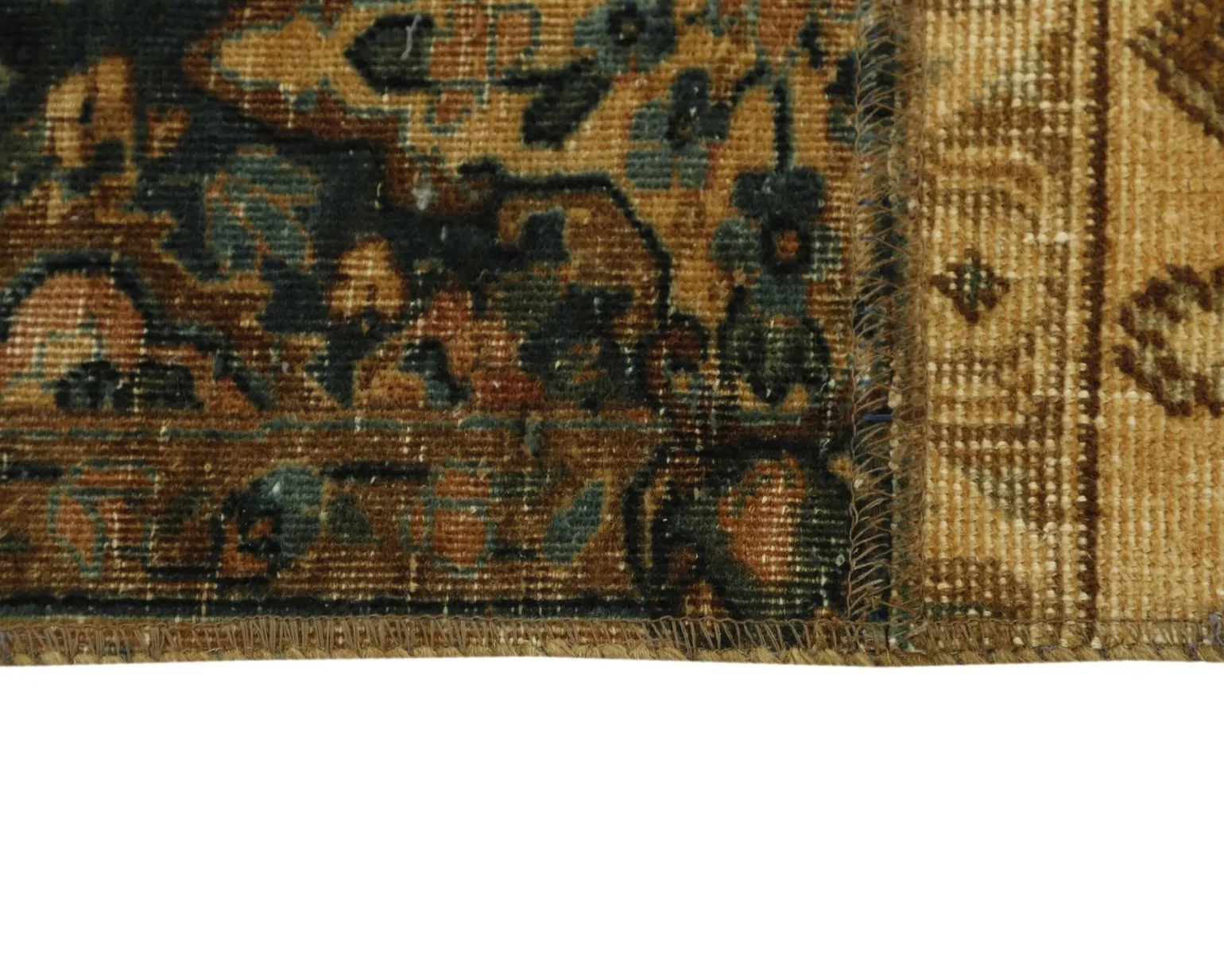 Vintage Patchwork orientalisk matta 249 x 310 cm