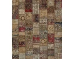 Vintage Patchwork orientalisk matta 250 x 306 cm