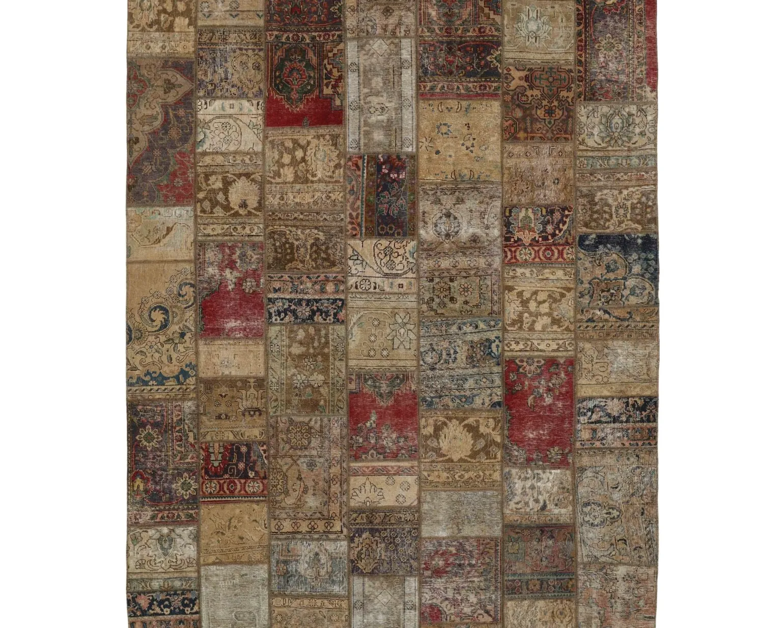 Vintage Patchwork orientalisk matta 250 x 306 cm