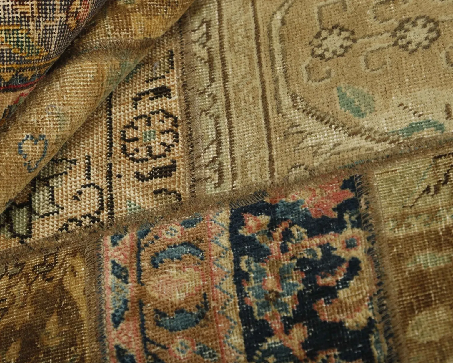 Vintage Patchwork orientalisk matta 250 x 306 cm