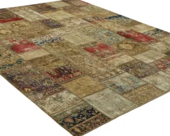 Vintage Patchwork orientalisk matta 250 x 306 cm