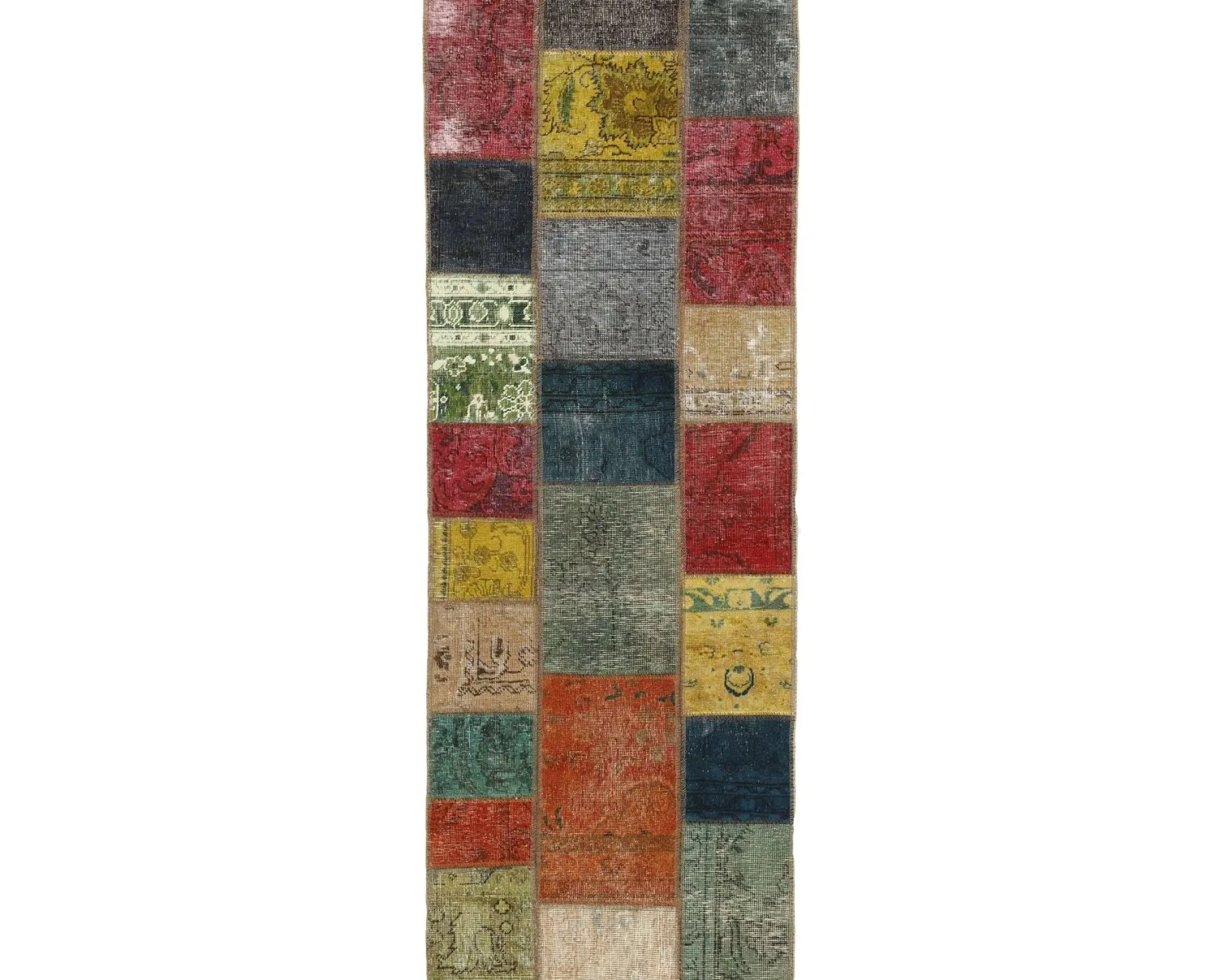 Vintage Patchwork orientalisk matta 75 x 207 cm