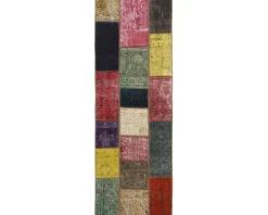 Vintage Patchwork orientalisk matta 73 x 206 cm