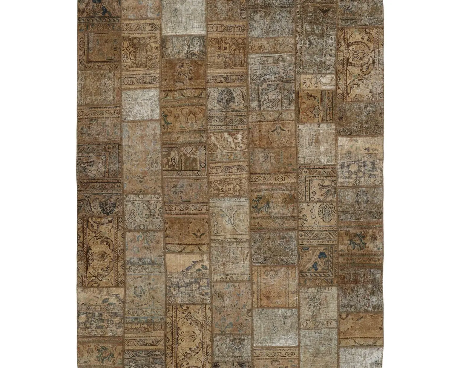 Vintage Patchwork orientalisk matta 250 x 311 cm