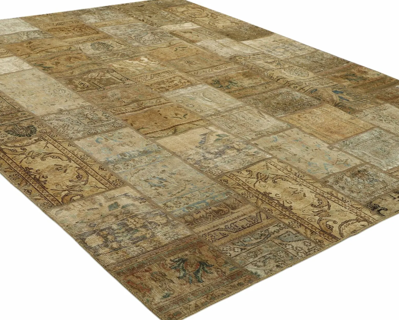 Vintage Patchwork orientalisk matta 250 x 311 cm