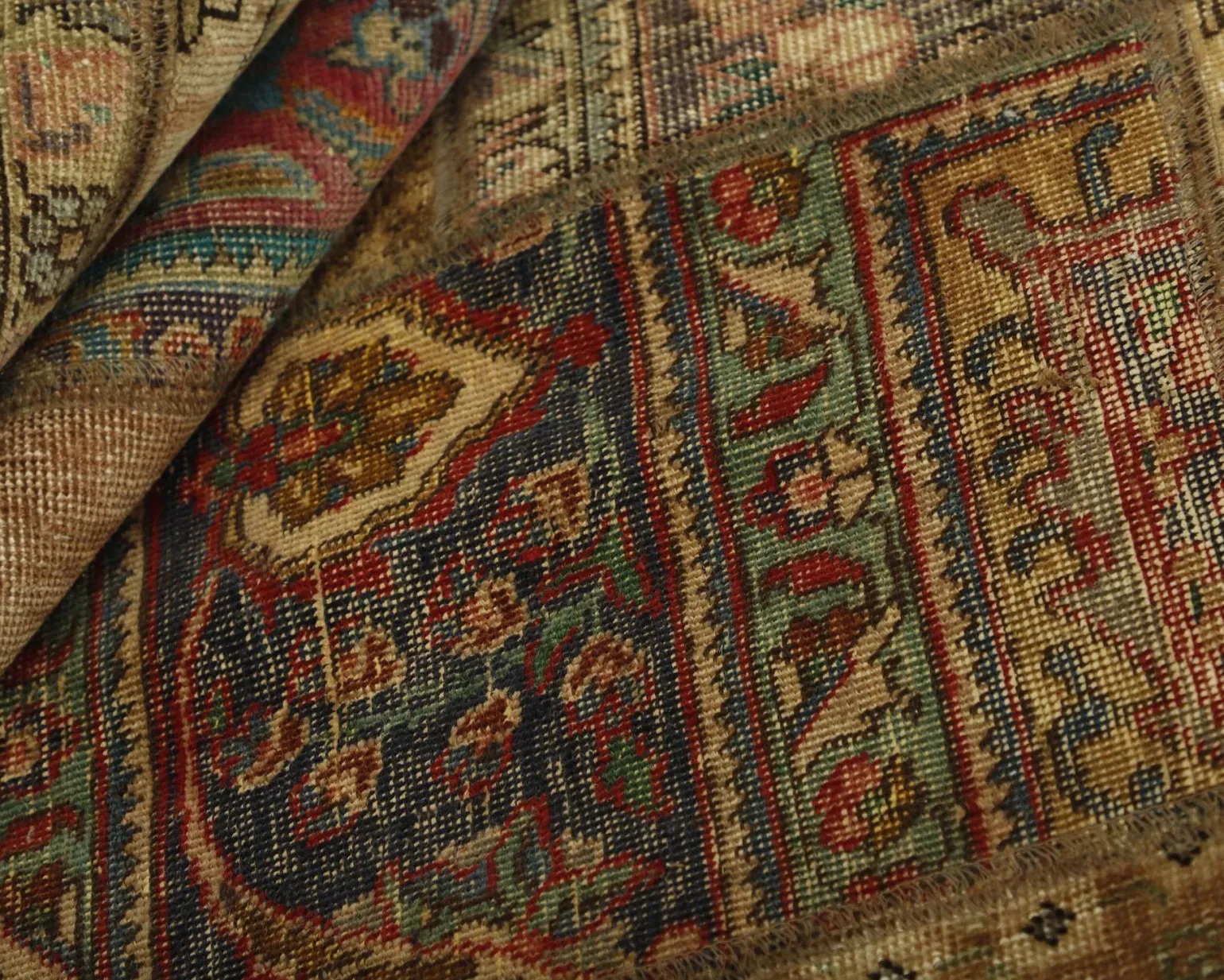 Vintage Patchwork orientalisk matta 299 x 417 cm