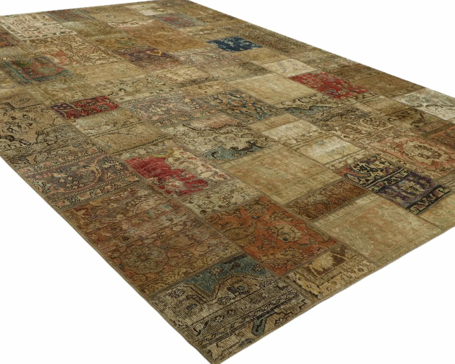 Vintage Patchwork orientalisk matta 299 x 417 cm