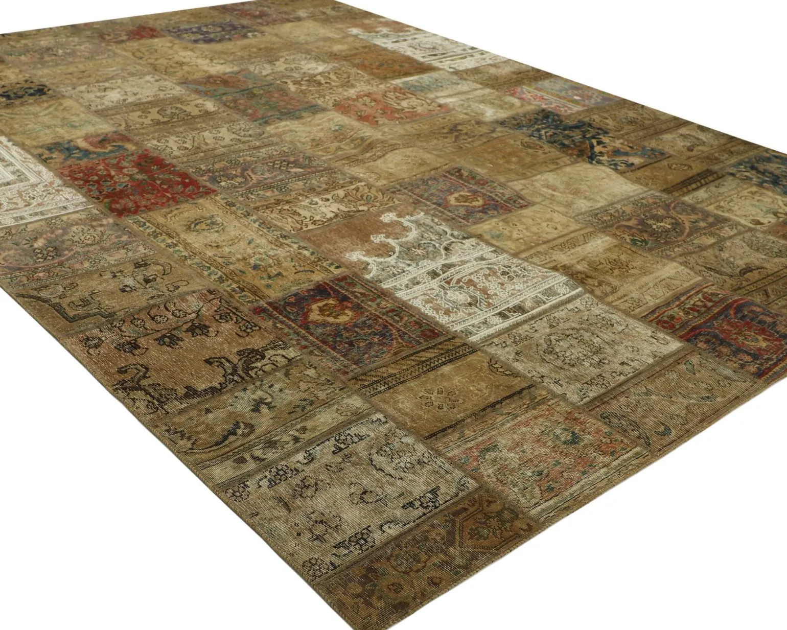 Vintage Patchwork orientalisk matta 298 x 408 cm