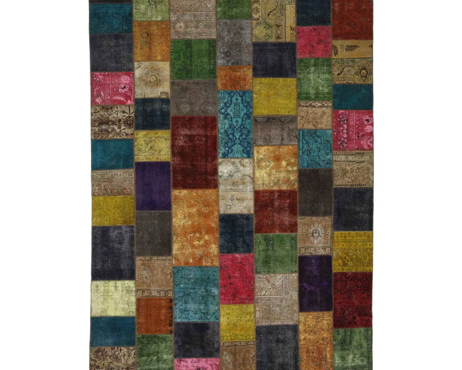 Vintage Patchwork orientalisk matta 307 x 412 cm