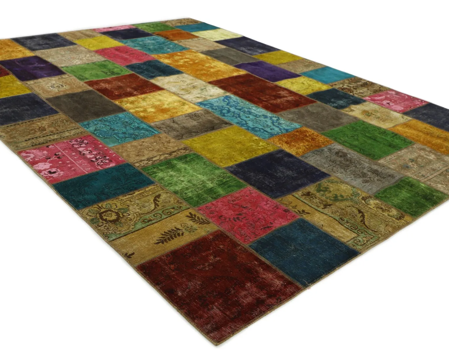 Vintage Patchwork orientalisk matta 307 x 412 cm