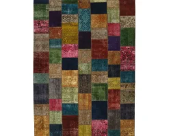 Vintage Patchwork orientalisk matta 304 x 413 cm