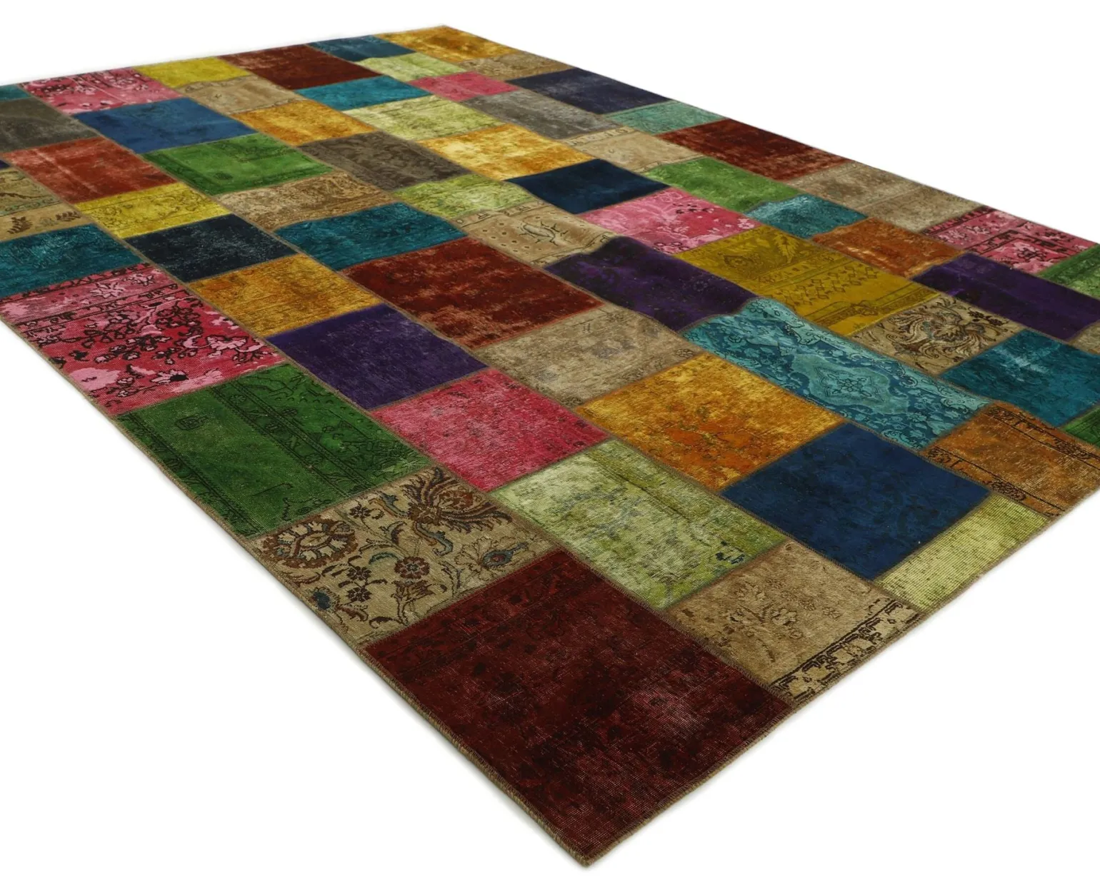 Vintage Patchwork orientalisk matta 304 x 413 cm