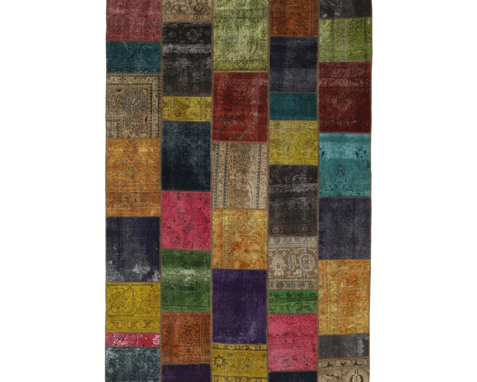 Vintage Patchwork orientalisk matta 206 x 307 cm