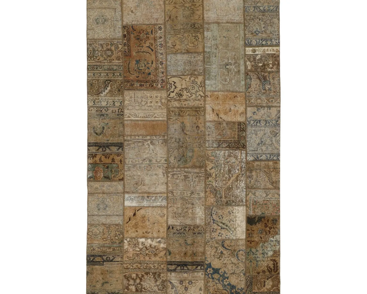 Vintage Patchwork orientalisk matta 199 x 312 cm