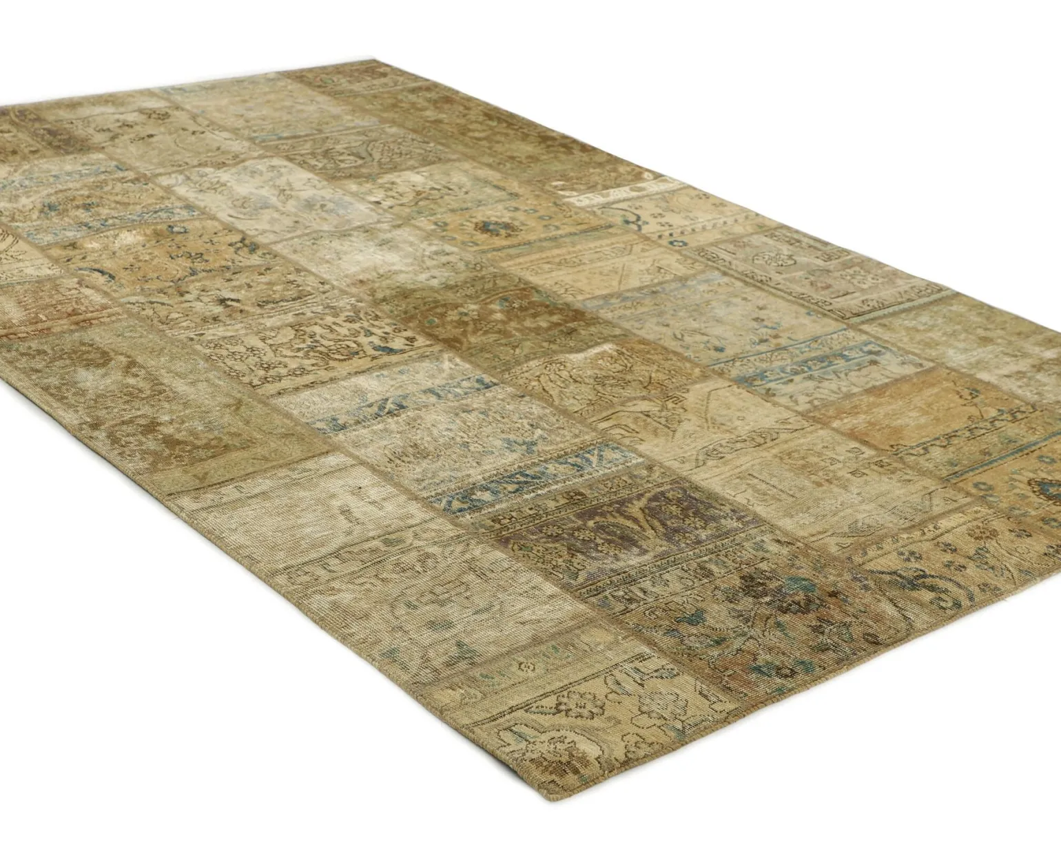 Vintage Patchwork orientalisk matta 198 x 311 cm