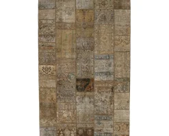 Vintage Patchwork orientalisk matta 202 x 307 cm