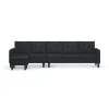 Vislanda 5-sits soffa med divan svart