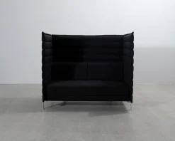 Vitra Alcove Highback 2-sits akustiksoffa svart