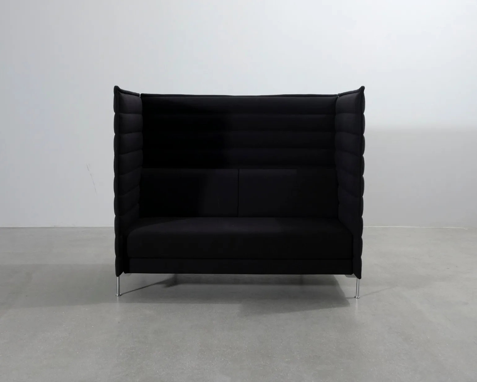 Vitra Alcove Highback 2-sits akustiksoffa svart
