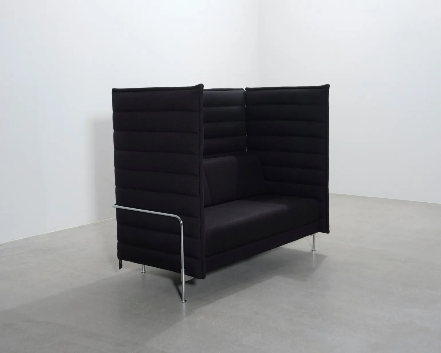 Vitra Alcove Highback 2-sits akustiksoffa svart