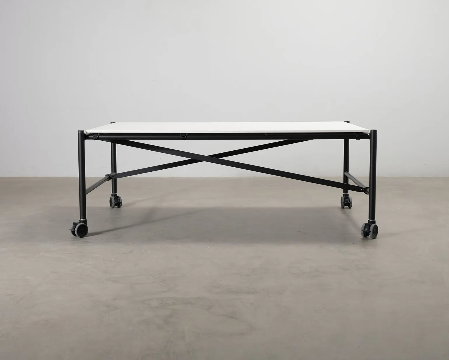Vitra Comma bord 120 x 200 cm cm vit / svart