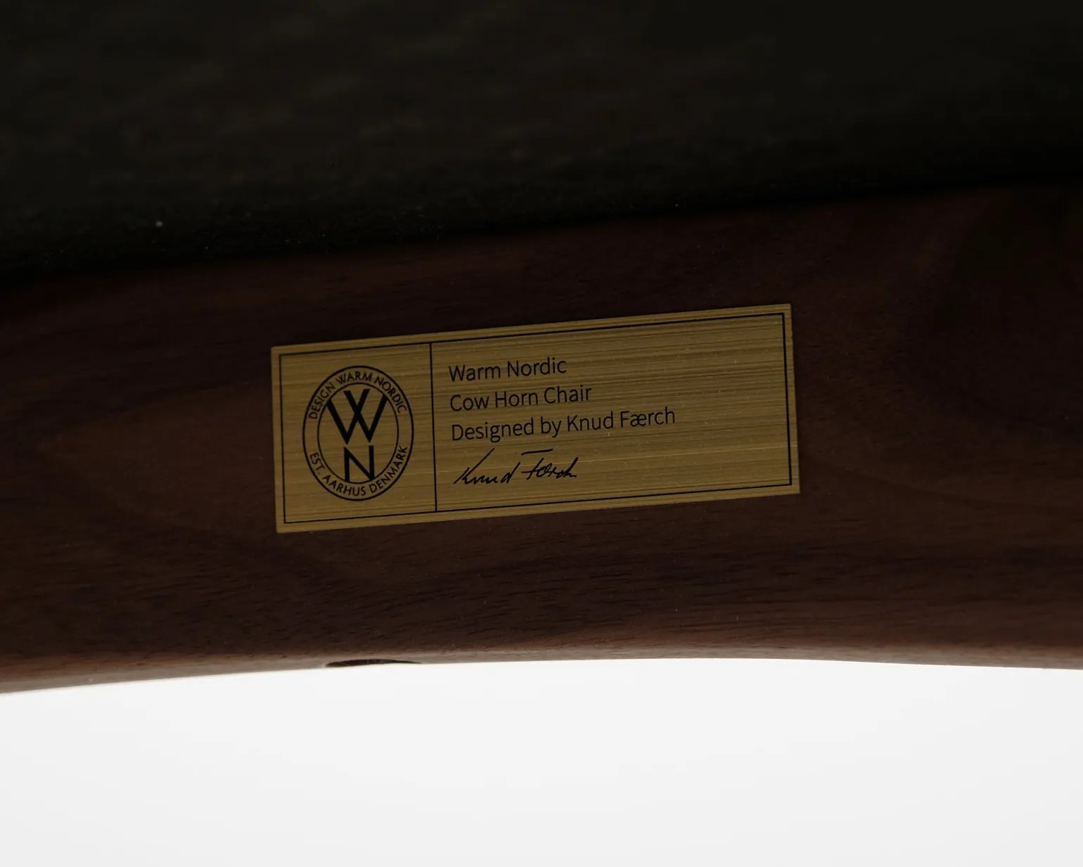 Warm Nordic Cow Horn stol valnöt