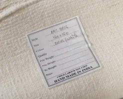 Woven Works Arc ullmatta ø 160 cm vit / beige