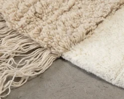 Woven Works Arc ullmatta ø 200 cm vit / beige