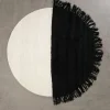 Woven Works Arc ullmatta ø 200 cm vit / svart